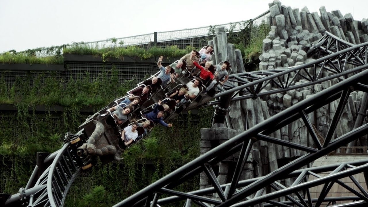 Taron 4K Cinematic Off-Ride Phantasialand Roller Coaster