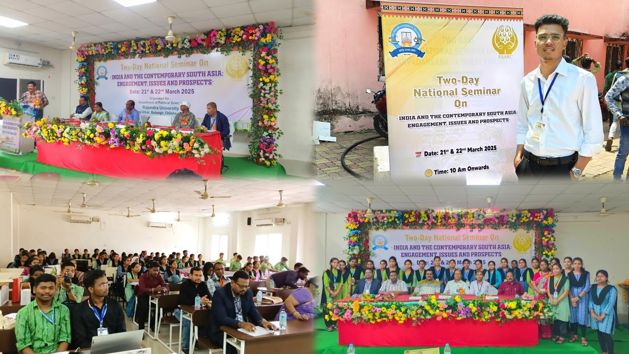 Two-Day National Seminar 💬🤩//Department of Political science Rajendra University Balangir//VLOG