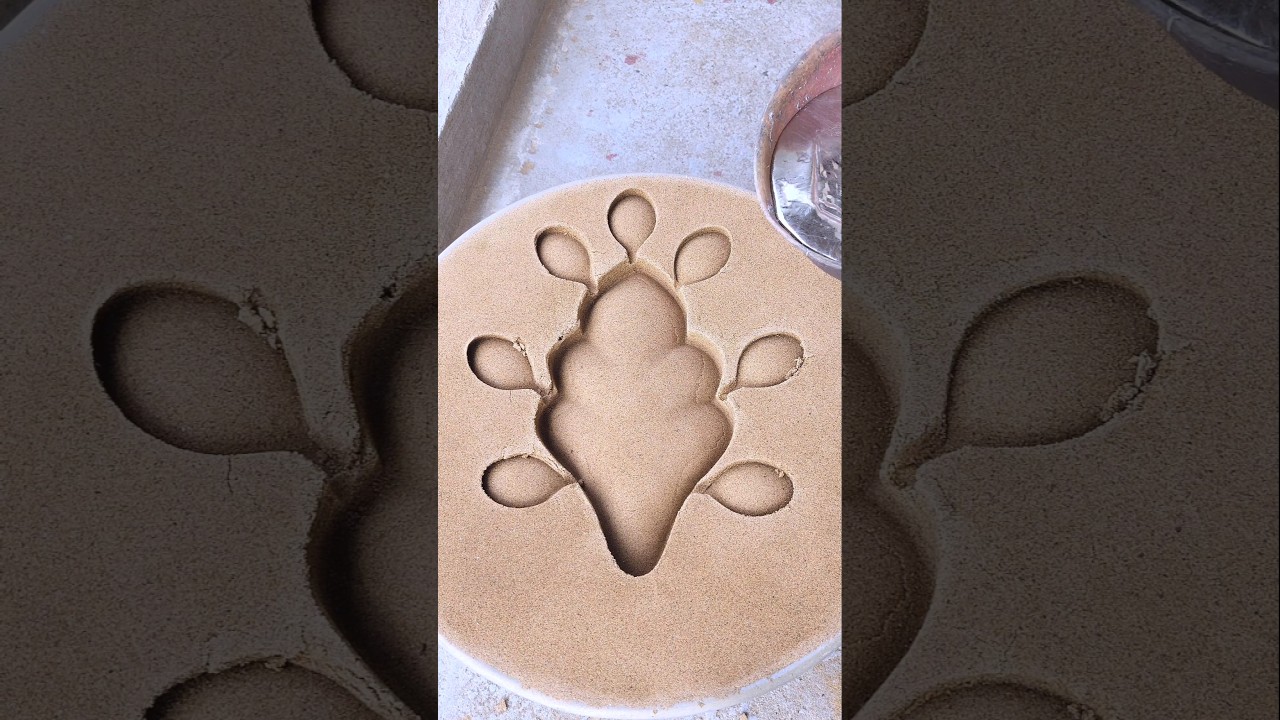 #satisfying #shorts #art #metal #experiment #design EP-345 لا تفوتوا صناعات صب الرمل