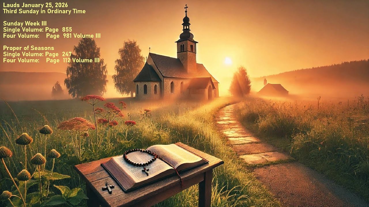 Lauds January 25, 2026 Third Sunday in Ordinary Time