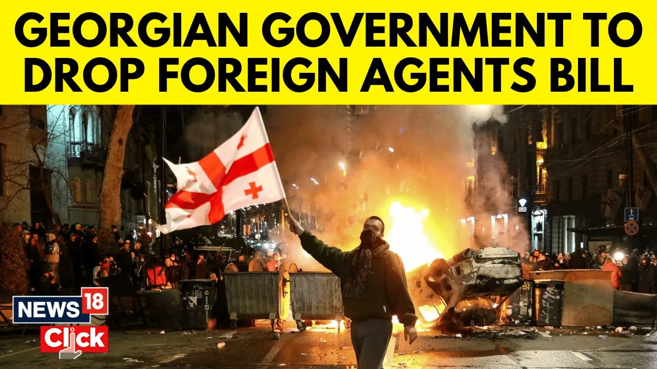 Georgia News | Georgia Protests | Protests Force Government To Drop Foreign Agents Bill | News18