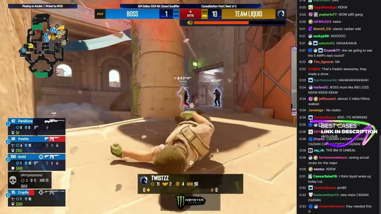 Liquid full P90 rush B! (twitch reaction)