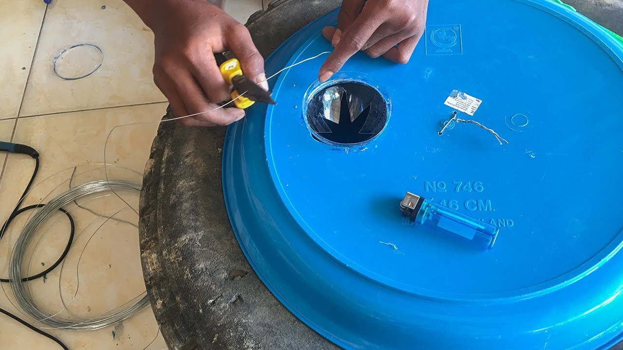 Making New Unique DIY Fish Trap With Tire And Plastic By Smart Boys