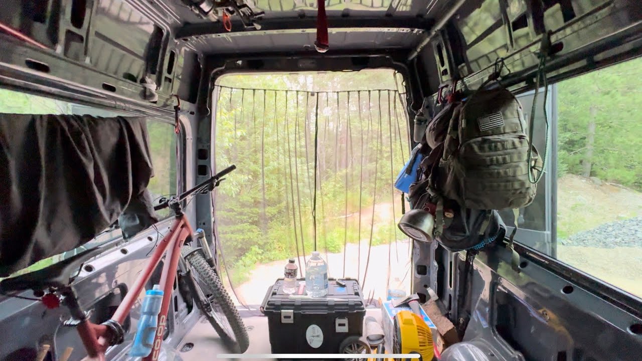 Camping in a STOCK sprinter van in Michigan’s upper peninsula