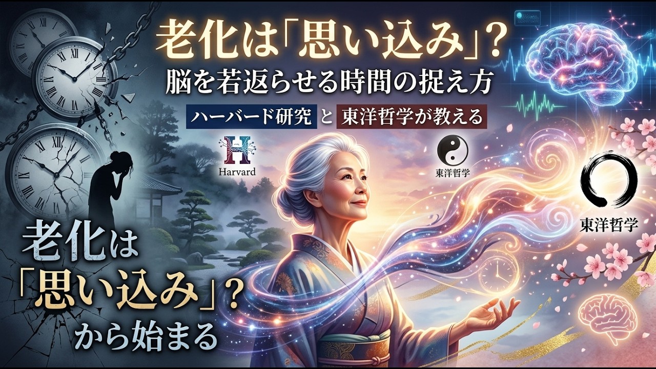 老化は「思い込み」から始まる。ハーバードの研究と東洋哲学が示す、脳を若返らせる 時間の捉え方