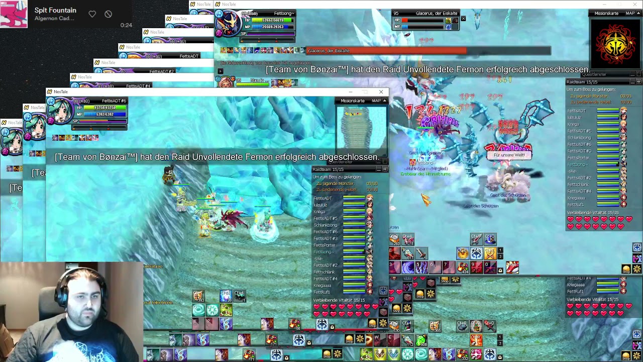 Nostale Solo Glace Stream Highlight