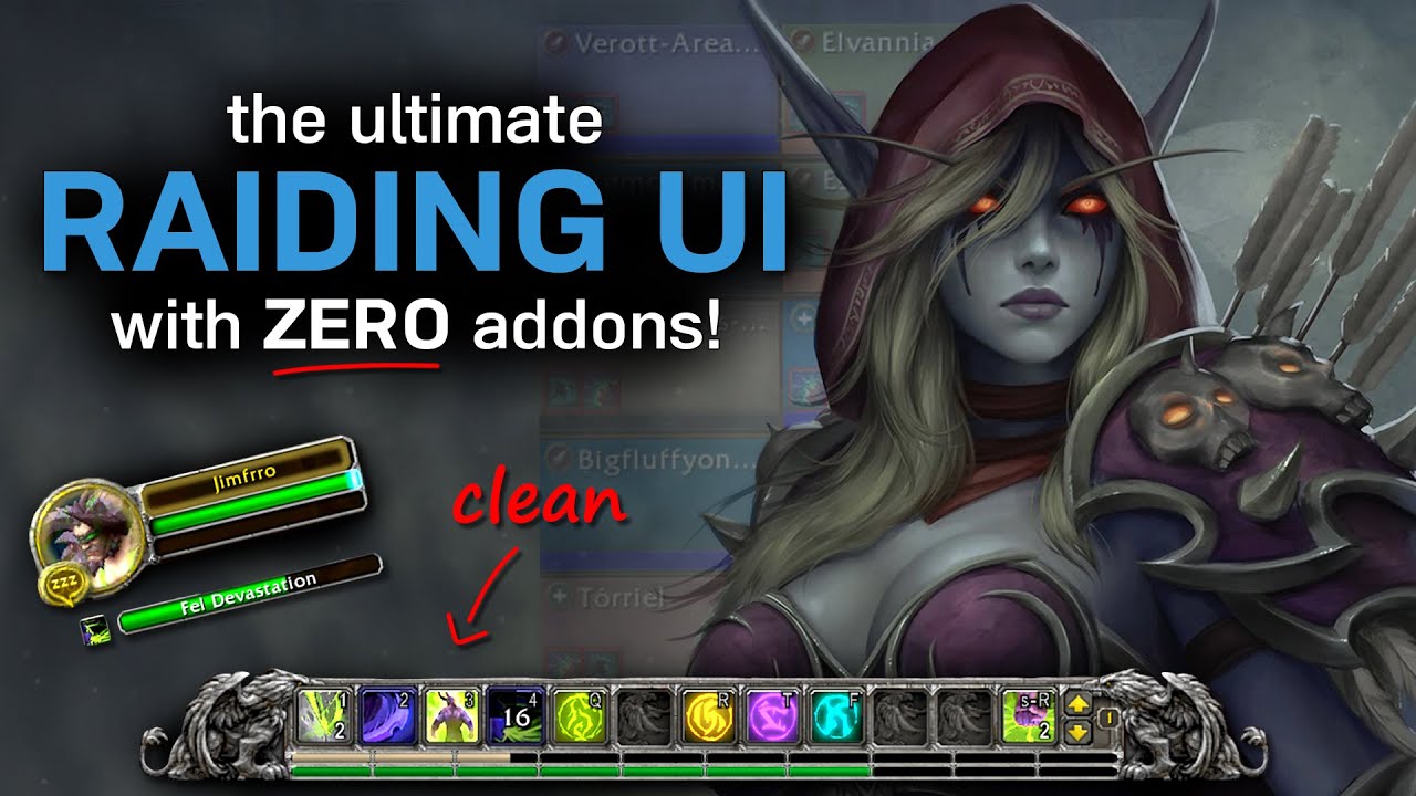 WoW Shadowlands Raiding UI - No Addons, Clean, Simple & Easy Setup