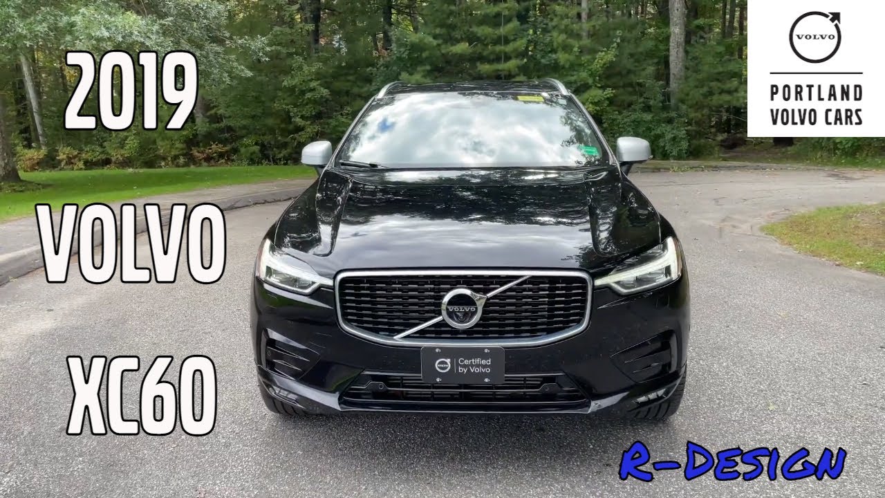 Onyx Black Metallic 2019 Volvo XC60 T6 R-Design / Walkaround with Heather