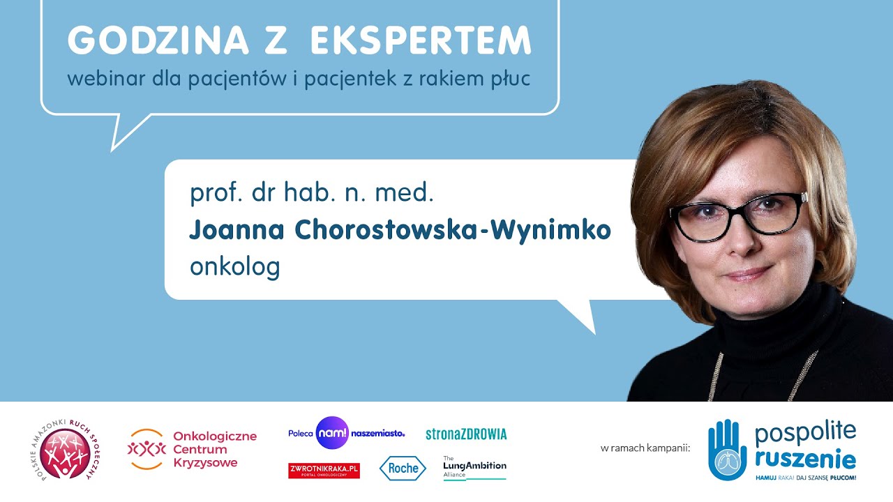 „Godzina z Ekspertem” dla pacjentów z rakiem płuca #1