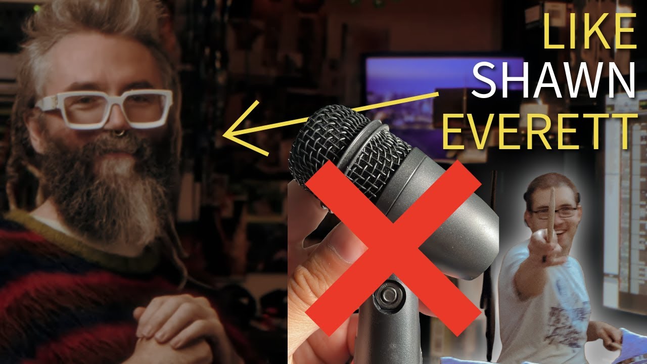 Recording drums without microphones