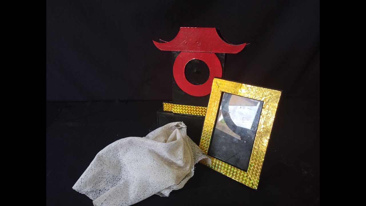 Silk pass through glass magic trick revealed & how to make.