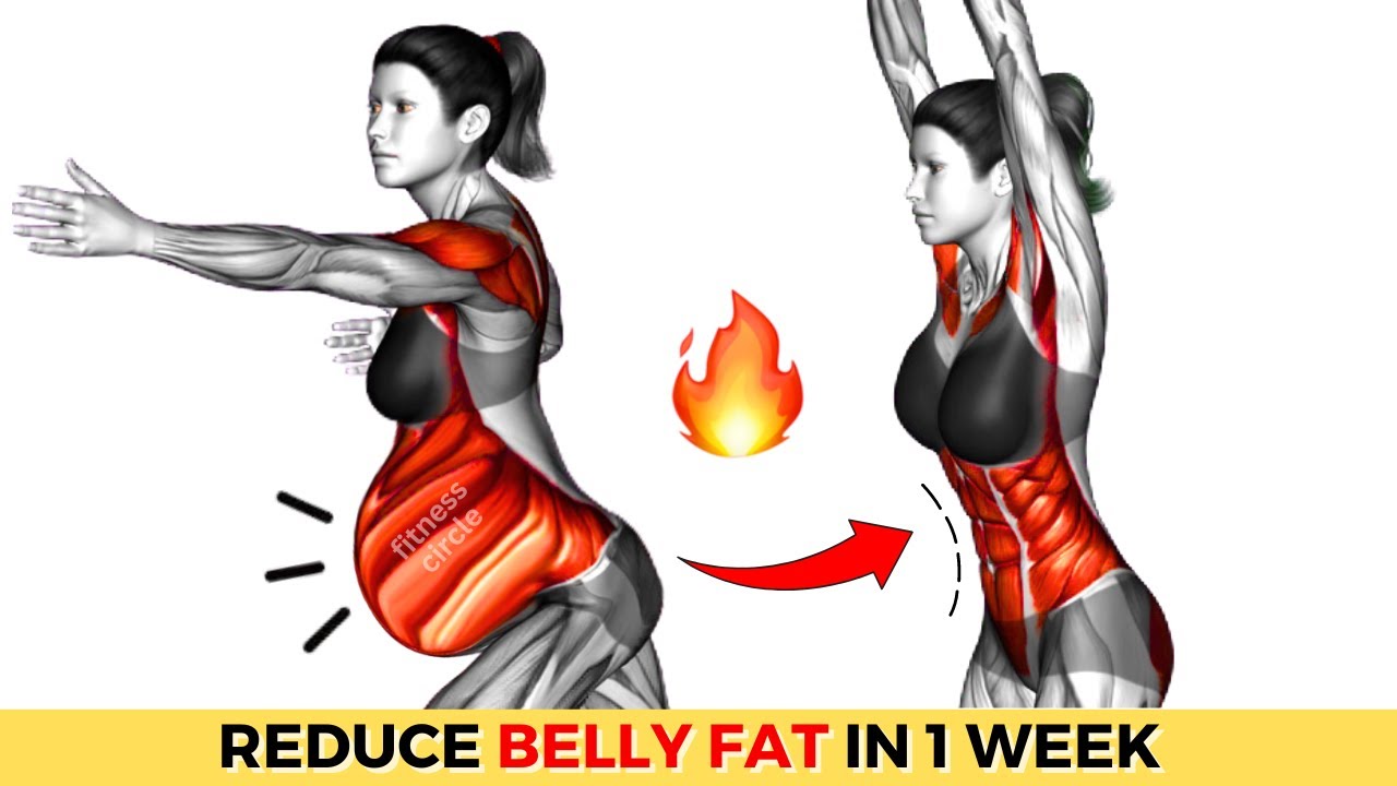 How to Lose Belly Fat in 1 Week at Home | 30 Min Weight Loss Exercises To Reduce Stomach Fat Fast