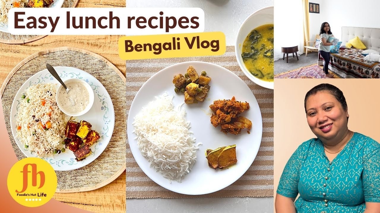 Recipe for Lunch | Cooking Vlog in Bengali| Fridge এ পরে থাকা সবজি দিয়ে Dal, Chingri Recipe