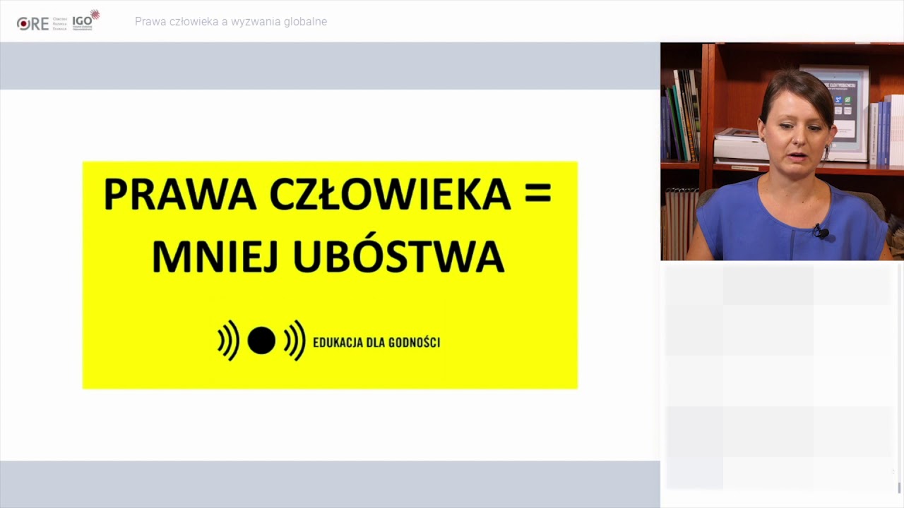 Webinarium: Prawa człowieka a wyzwania globalne. 2019.11.12
