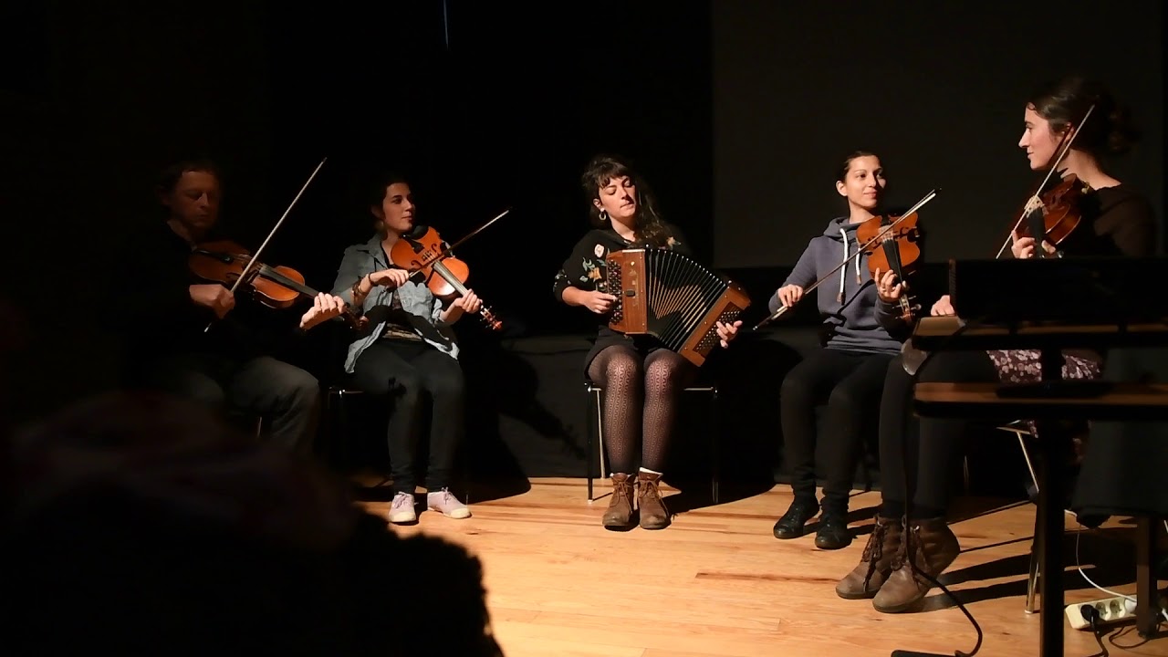 Bourrée avec Xavier Vidal, Héloïse Peguin , Aina  Tulier, Clotilde Bellego et Charlotte Espeiussas