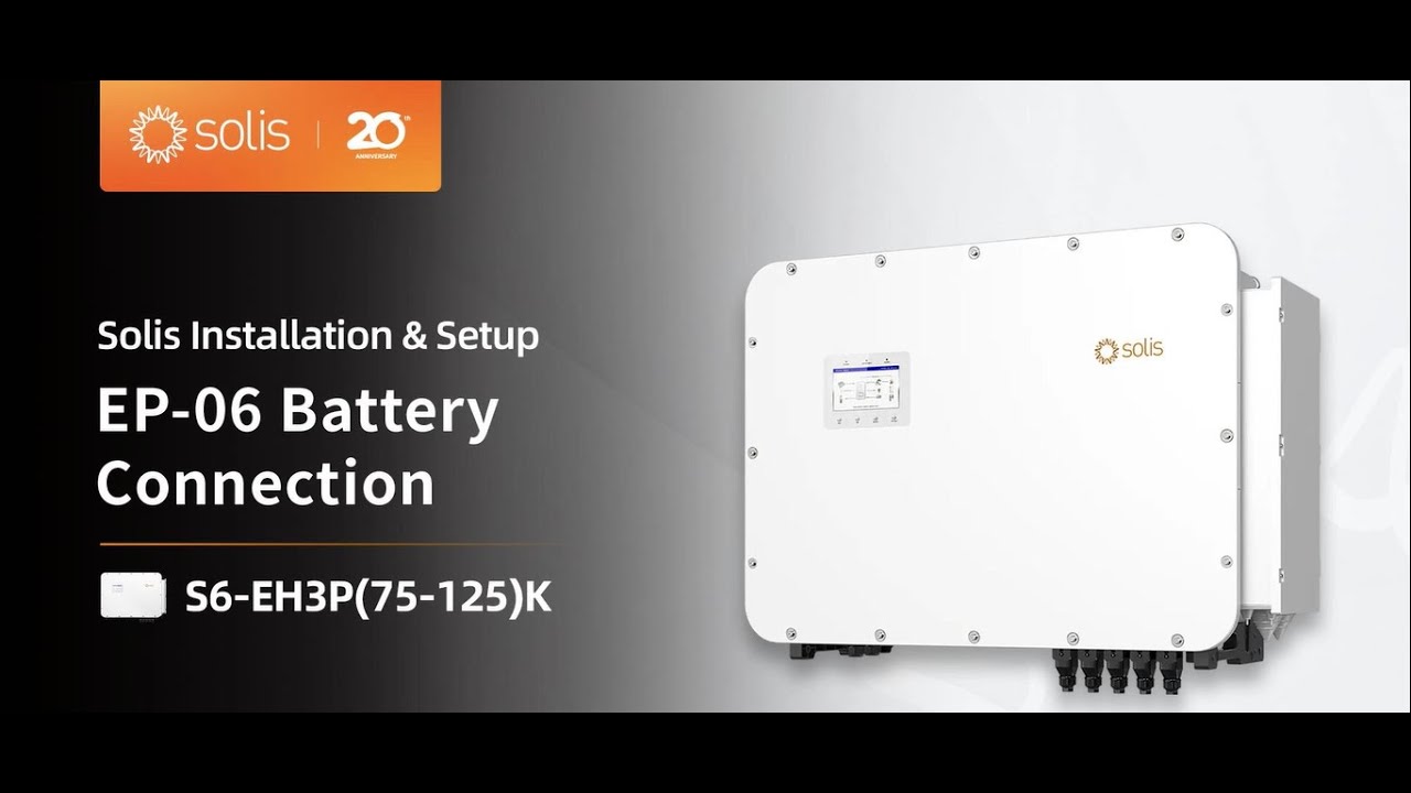 Instalación Solis 125 kW | Conexión de baterías