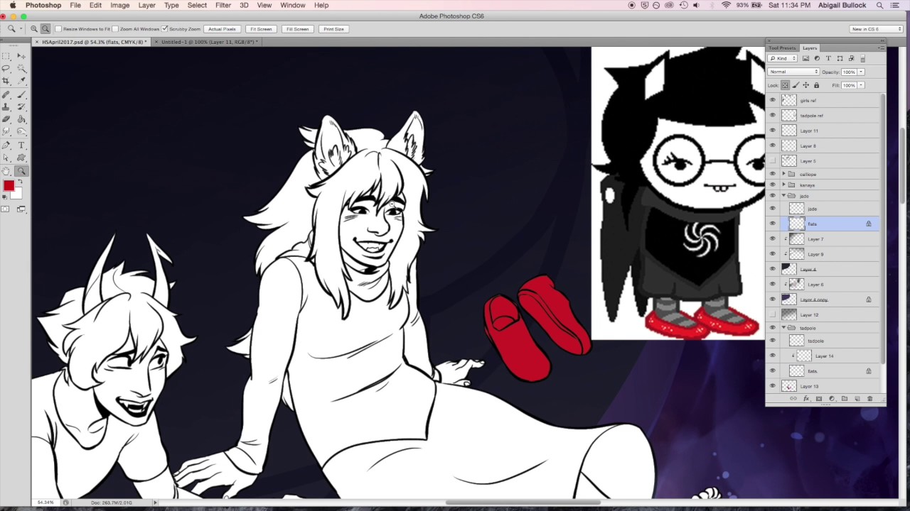 Speedpaint: Homestuck Calendar 2017 - April