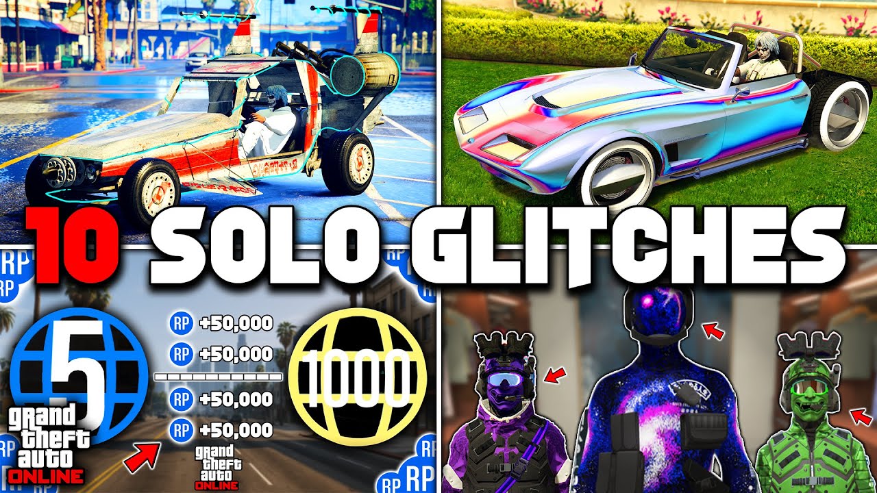 10 одиночных глюков в GTA 5 Online!