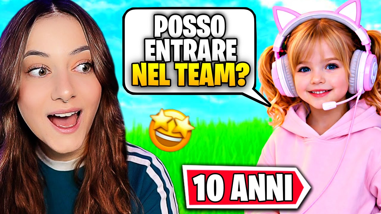 LA BAMBINA DI 10 ANNI VUOLE ENTRARE nel MIO TEAM su FORTNITE 😱 *le faccio il provino?*