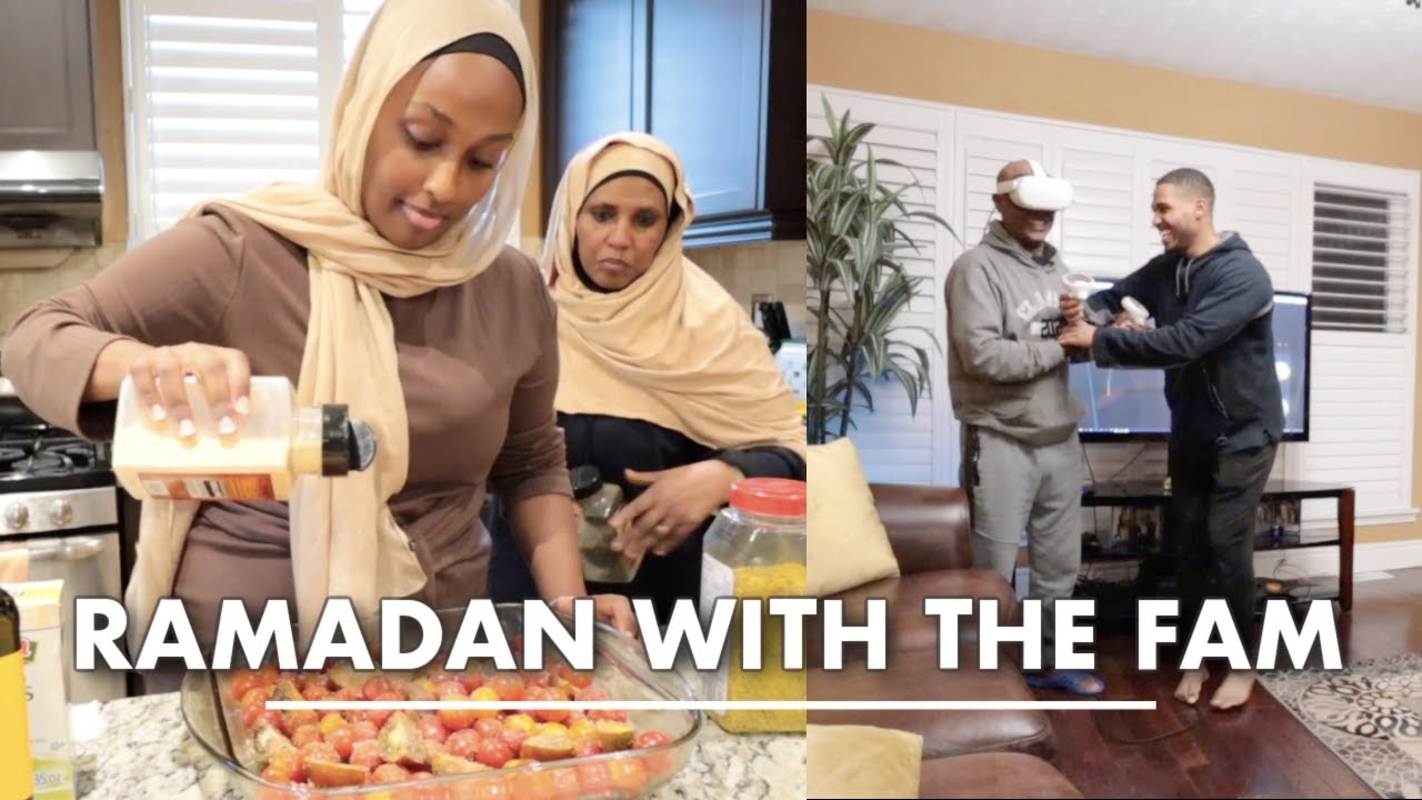 COOKING IFTAR FOR THE FAMILY + DAD'S REACTION TO VR GAME *HILARIOUS* | The Ramadan Daily Vlog