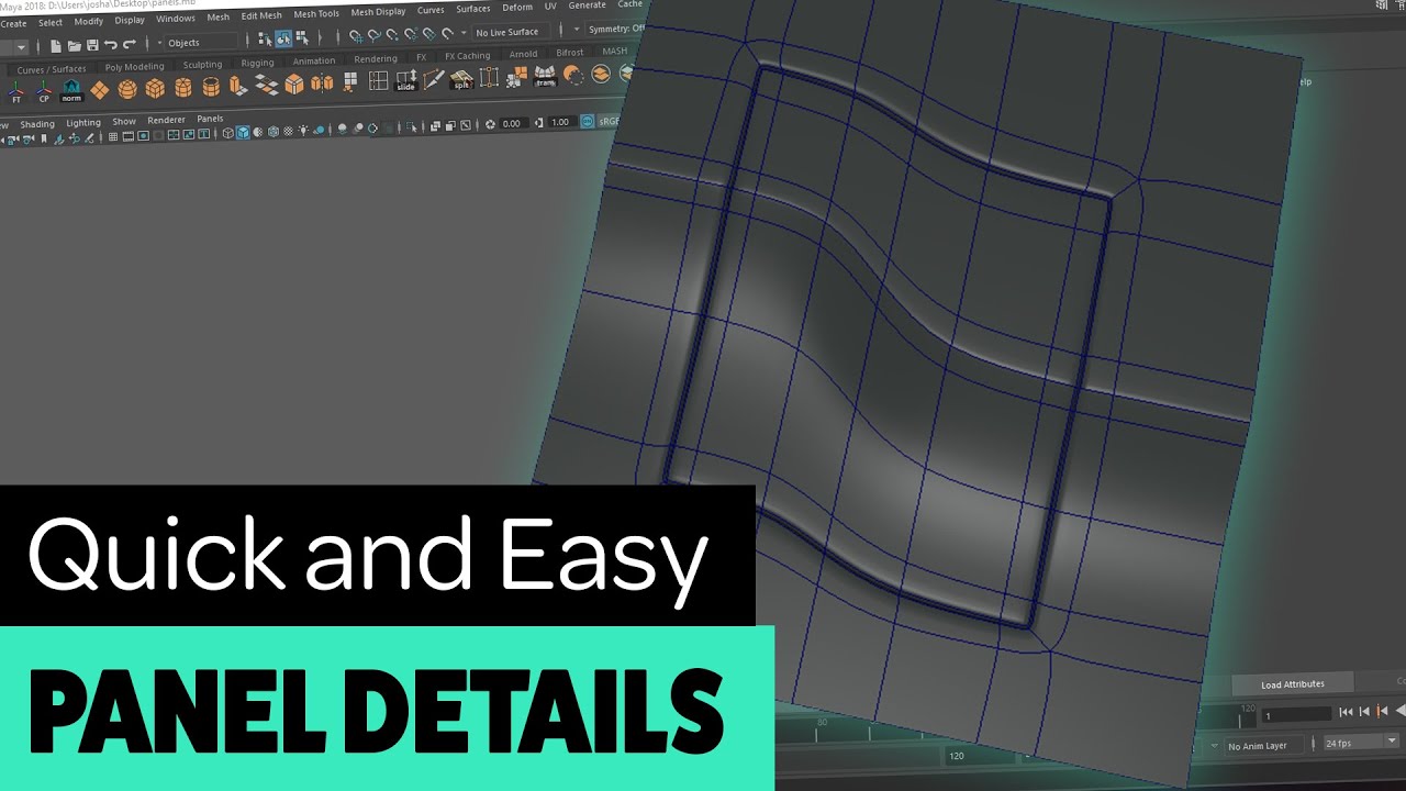 Modelling Panel Details in Maya