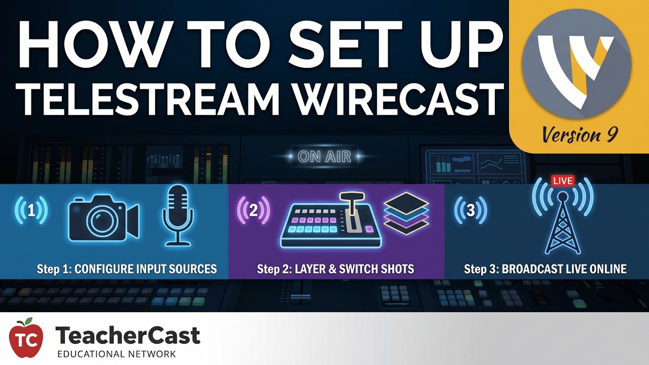 Wirecast Version 9: A Complete Walkthrough and Introduction to Live Broadcasting (Part 1)