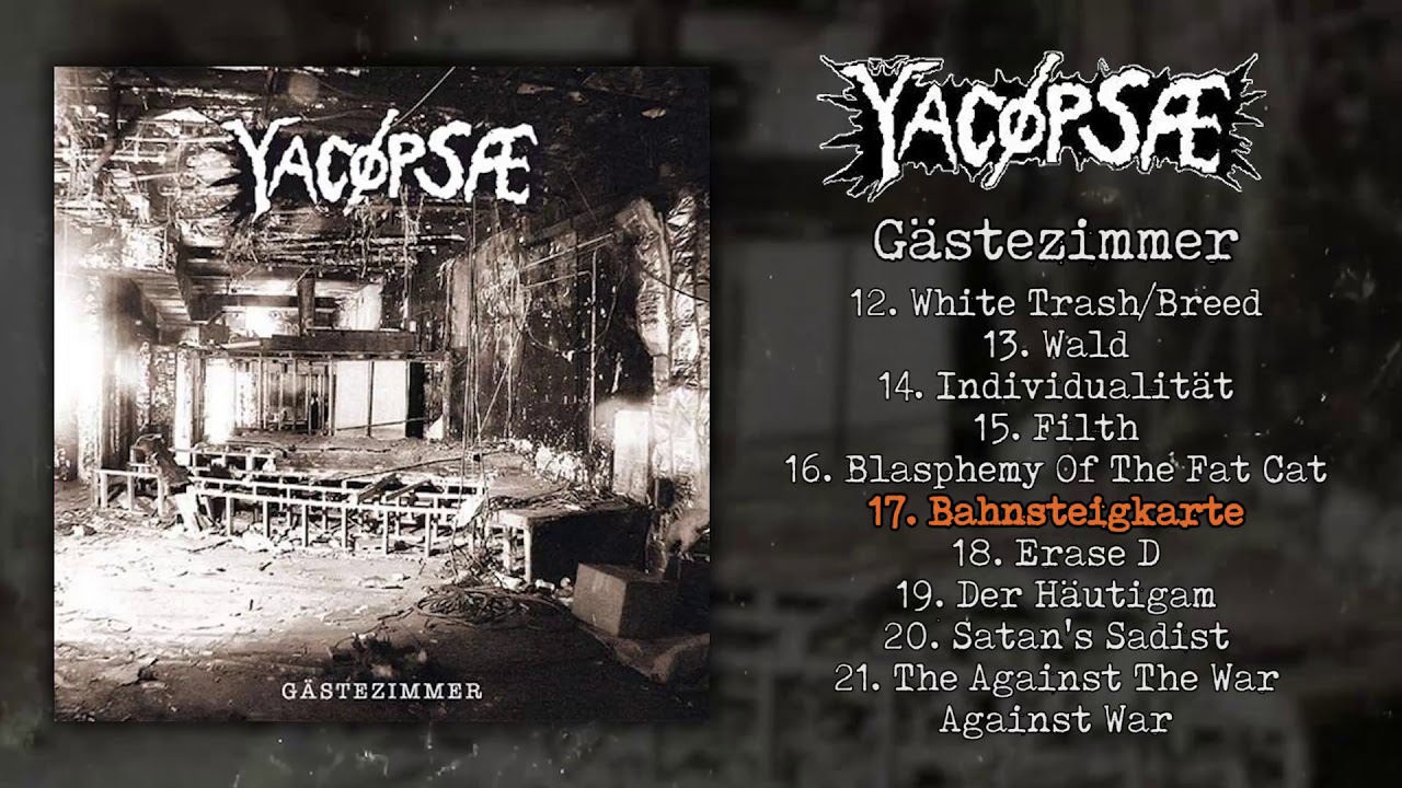 Yac&oslash;ps&aelig; (Yacoepsae) - G&auml;stezimmer FULL ALBUM (2015 - Grindcore / Fastcore / Powerviolence)