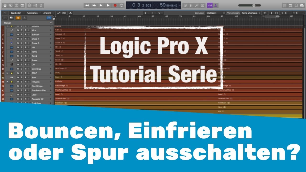 3 Tipps wie du in Logic X Arbeitsspeicher frei bekommst || Logic X Tutorial deutsch