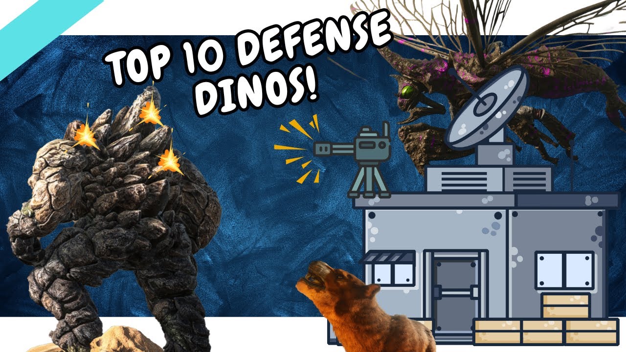 Top 10 Base Defense Dinos You Need! Ark ASA