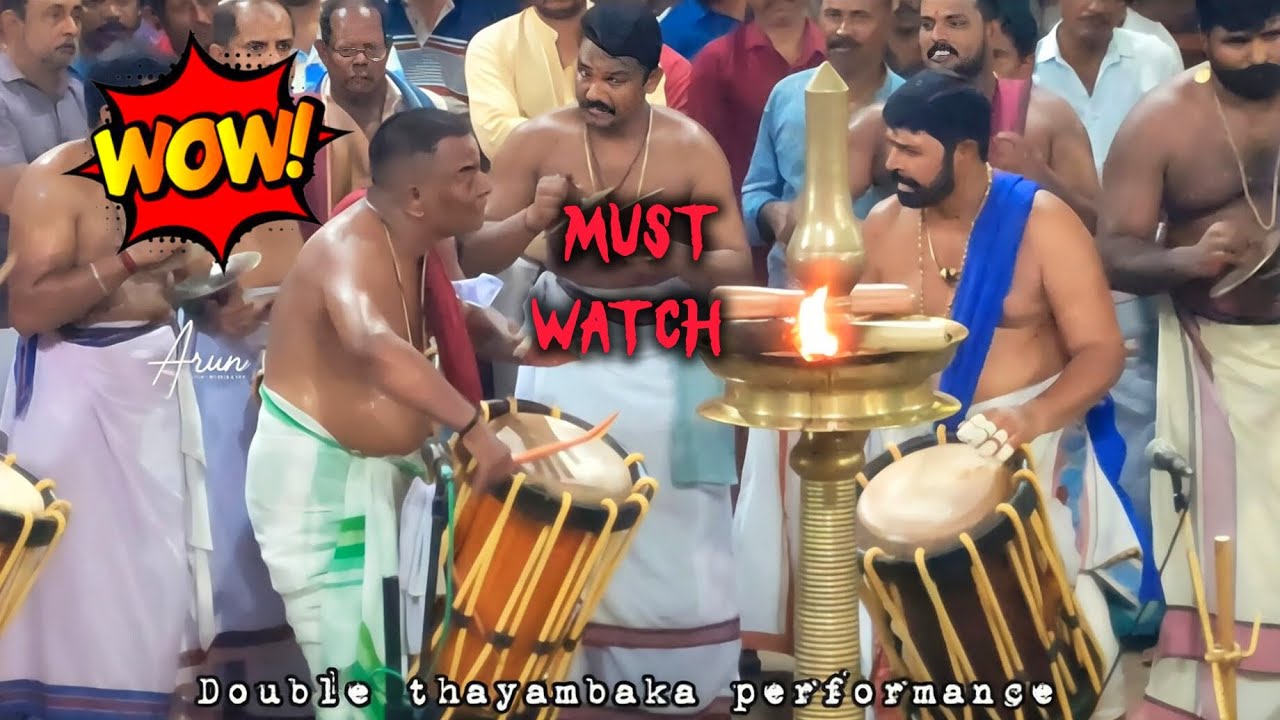 തകർപ്പൻ Double Thayambaka 🔥Kalpathy Balakrishnan vs Athaloor Sivan 🔥#viral #thayambaka 