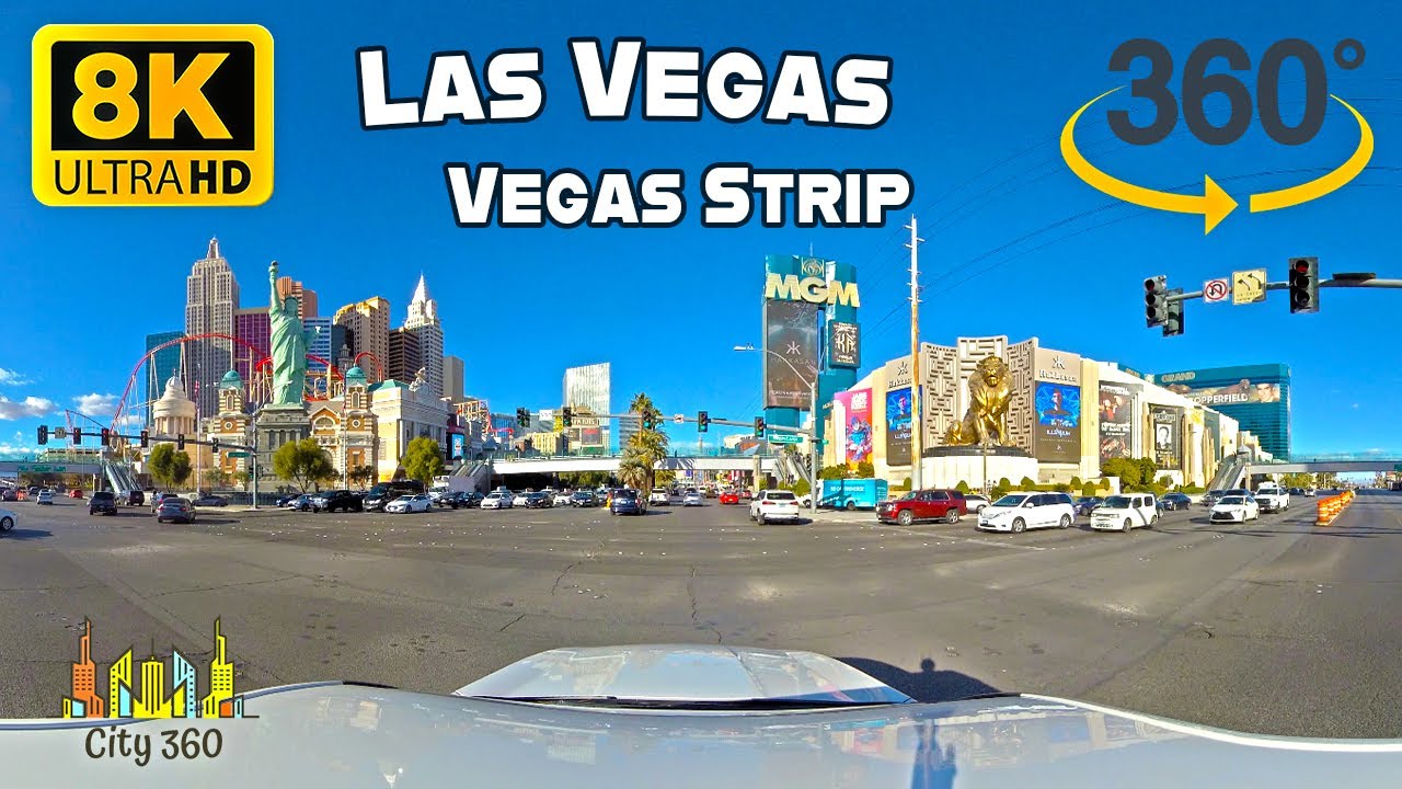 Las Vegas - Vegas Strip Day - VR 360 8K Video