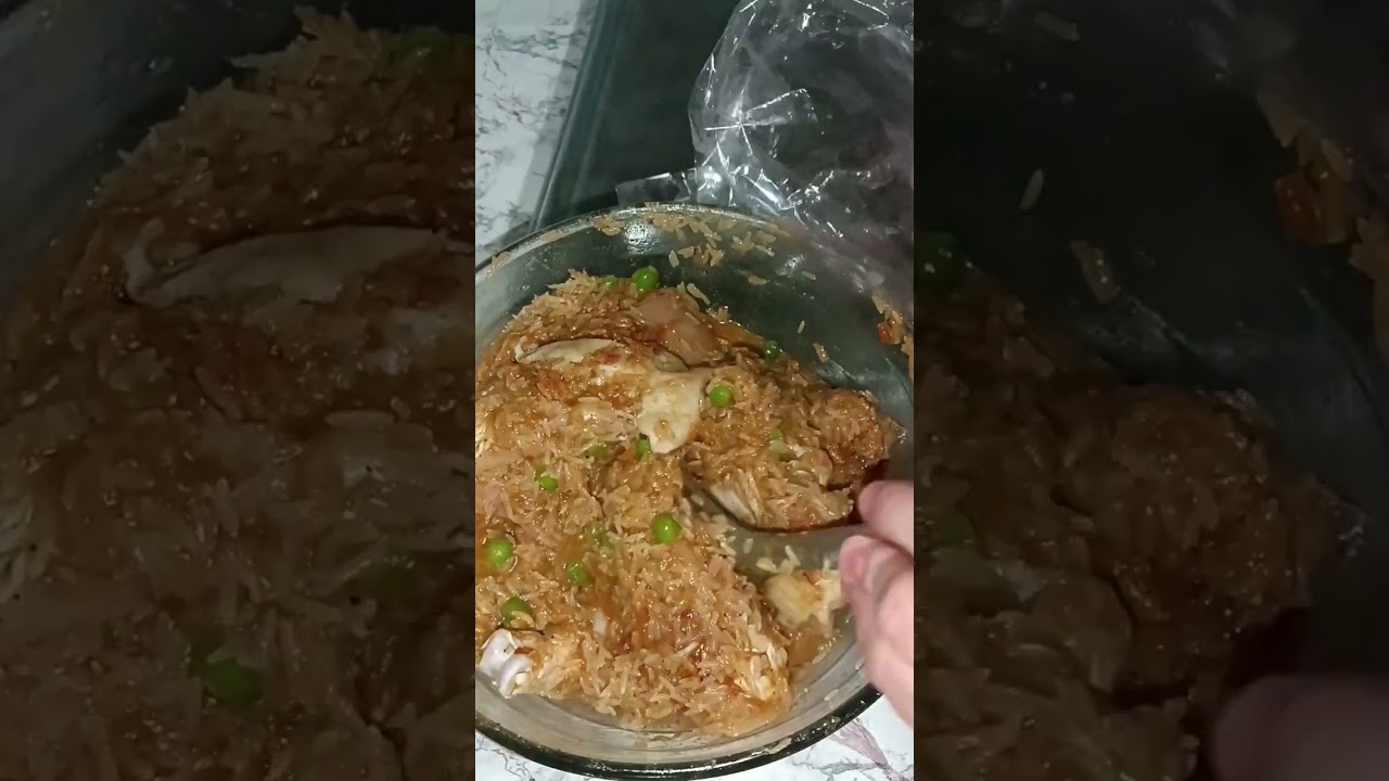 ارز بالدجاج في كيس الشواء يجي روعة الوصفة الي دارت حالة في مواقع