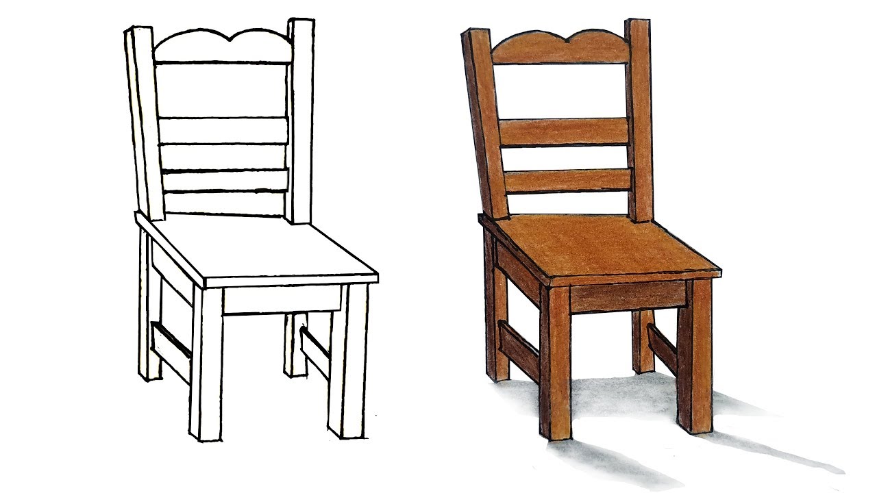 How to Draw Chair Step by Step (Very Easy)