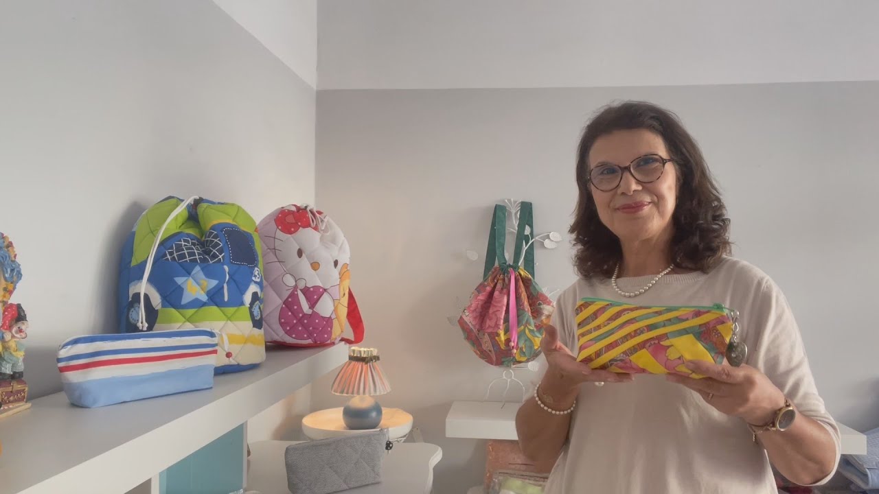 مقلمة مدرسية او لاستعمالات اخرى بالباتشورك/ Petite trousse en patchwork