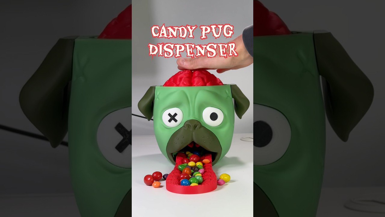 Candy Pug Dispenser 🧠 #3d #candy #pug #creeper #dispenser #3dprinting