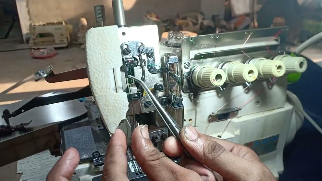 Overlock machine M700 m dhaga dalny ka tareeqa
