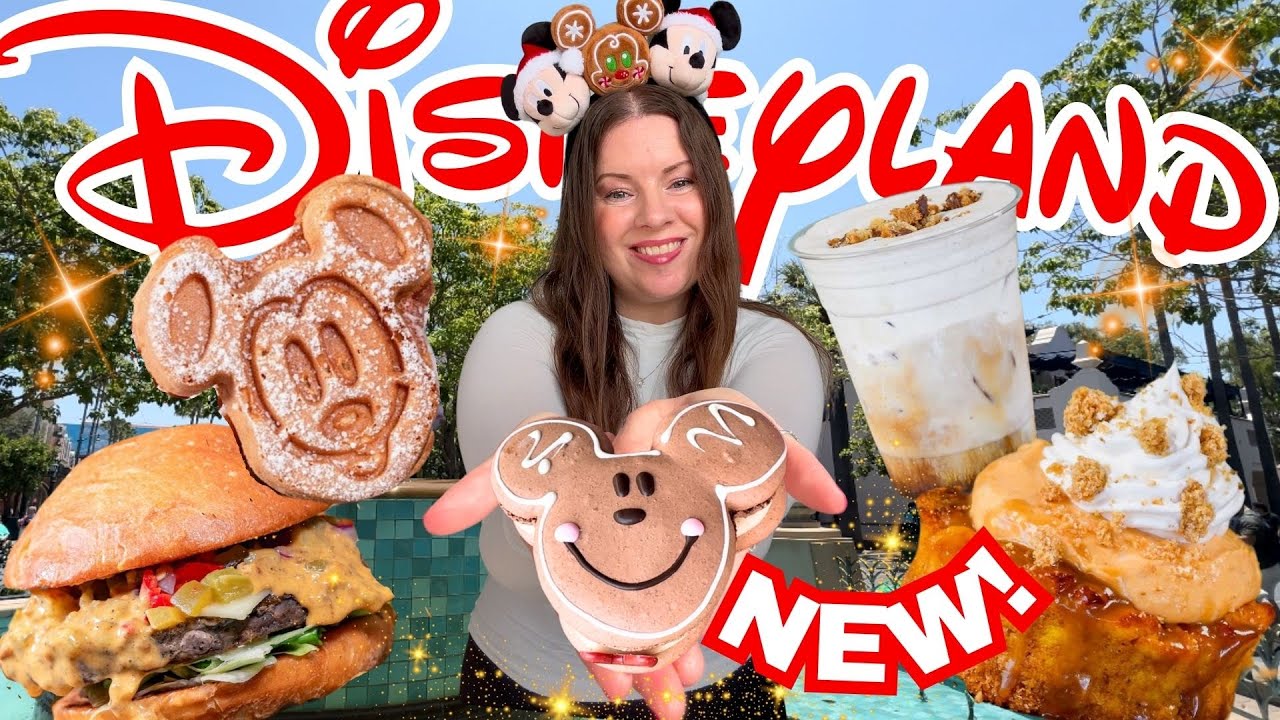 NEW⭐️MUST TRY HOLIDAY🎅🏻💫🎄FOODS AT DISNEY CALIFORNIA ADVENTURE| NEW MICKEY WAFFLES & NEW PLUSHIE EARS