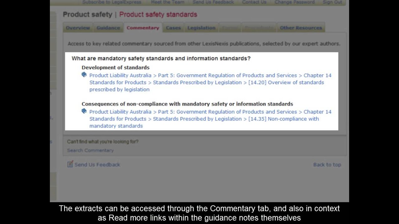 LexisNexis Practical Guidance Consumer Law Module Demo