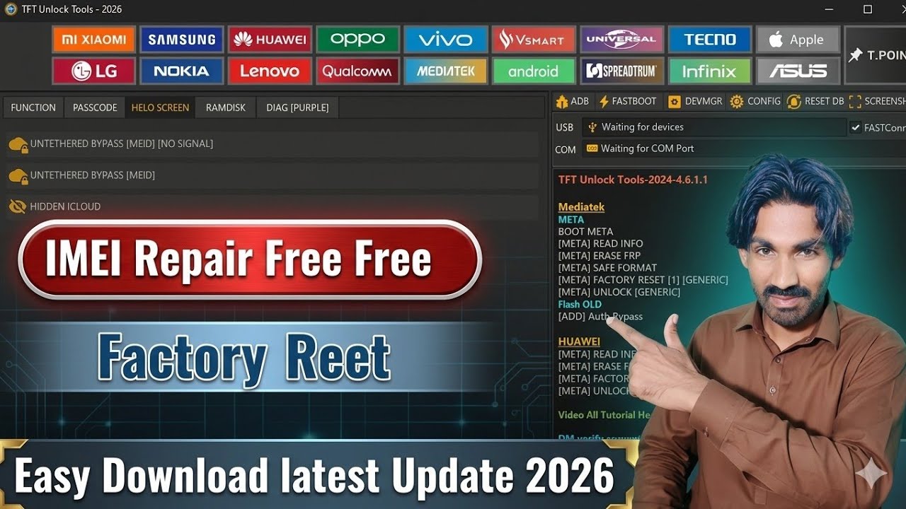 How To Repair IMEI & FRP Bypass Samsung | All Models Lock Remove Tool Free Tool