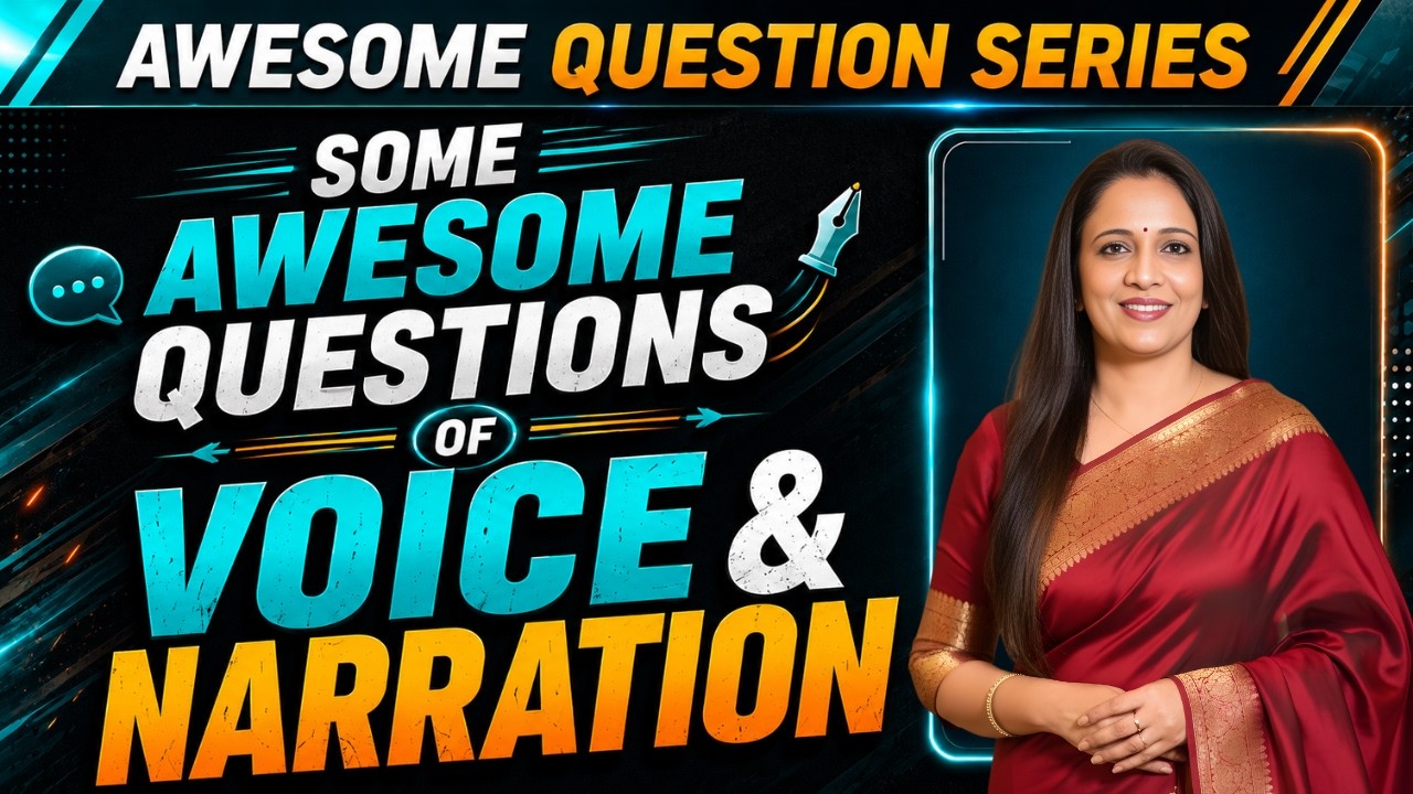 Awesome Question Series | Some awesome questions of Voice & Narration | By Rani Ma'am