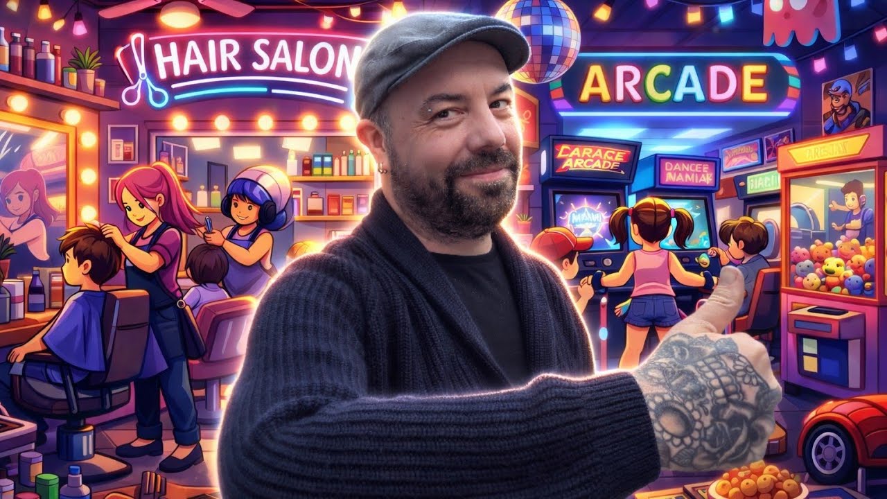 £30 Arcade Stick Turned my Hair Salon into a Gamers Paradise - Clients LOVED it!!!