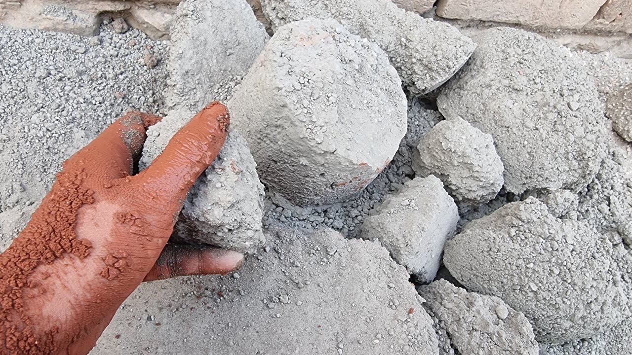 ASMR: Reused Pure Cement Floor Crumbling, Crunchy Crumbling, Sleepaid, Oddly Satisfying
