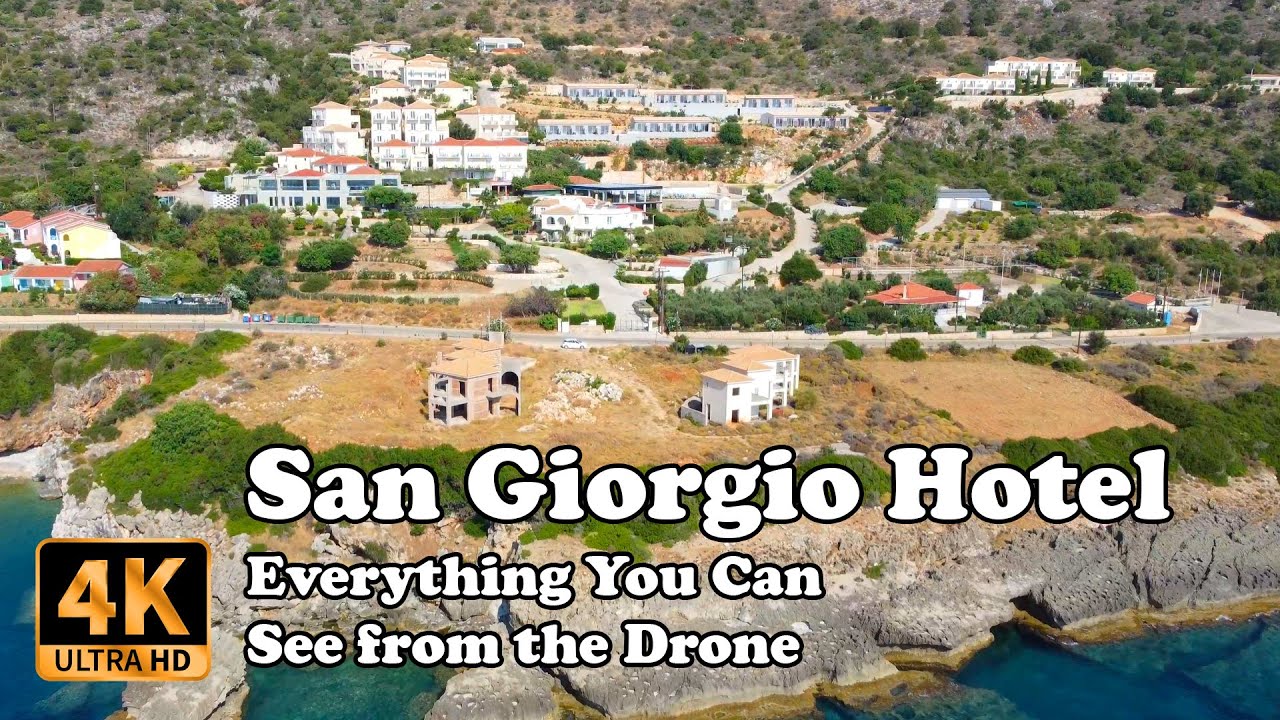 San Giorgio Hotel Kefalonia (Cephalonia) from Drone in 4K
