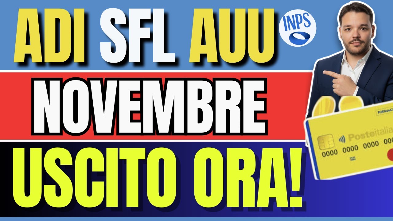 ASSEGNO DI INCLUSIONE 🔴 PAGAMENTI NOVEMBRE 👉 SUPPORTO FORMAZIONE LAVORO ✅ ASSEGNO UNICO