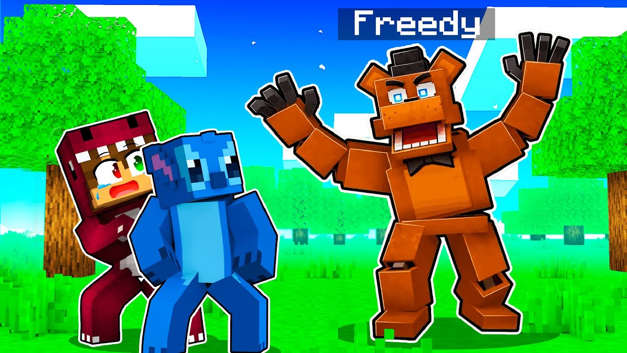 ¡1 NOCHE con FREEDY en MINECRAFT! 😱 FLEXVEGA RAPTORGAMER Y SILVIO