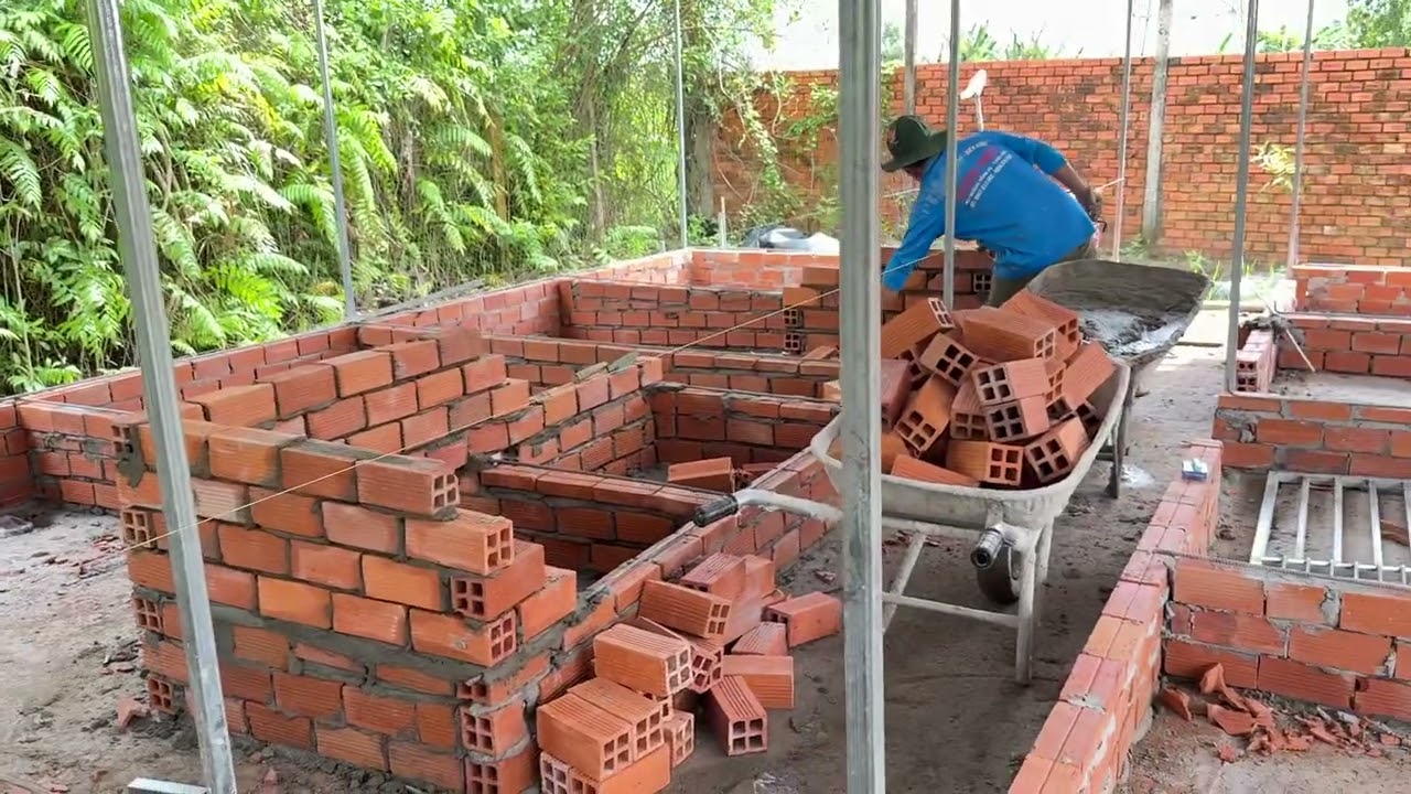 Trại heo 30 Nái 2 đực dần hoàn thiện