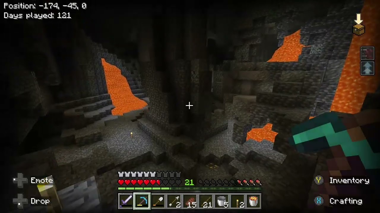Let's Play Minecraft Bedrock ep 79  Caving