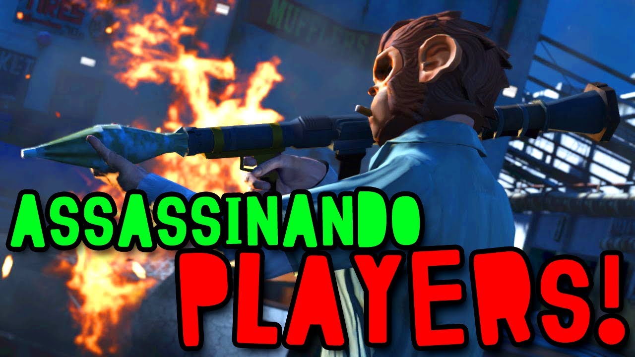 GTA V ONLINE - ASSASSINANDO PLAYERS COMO UM PRO!! :O