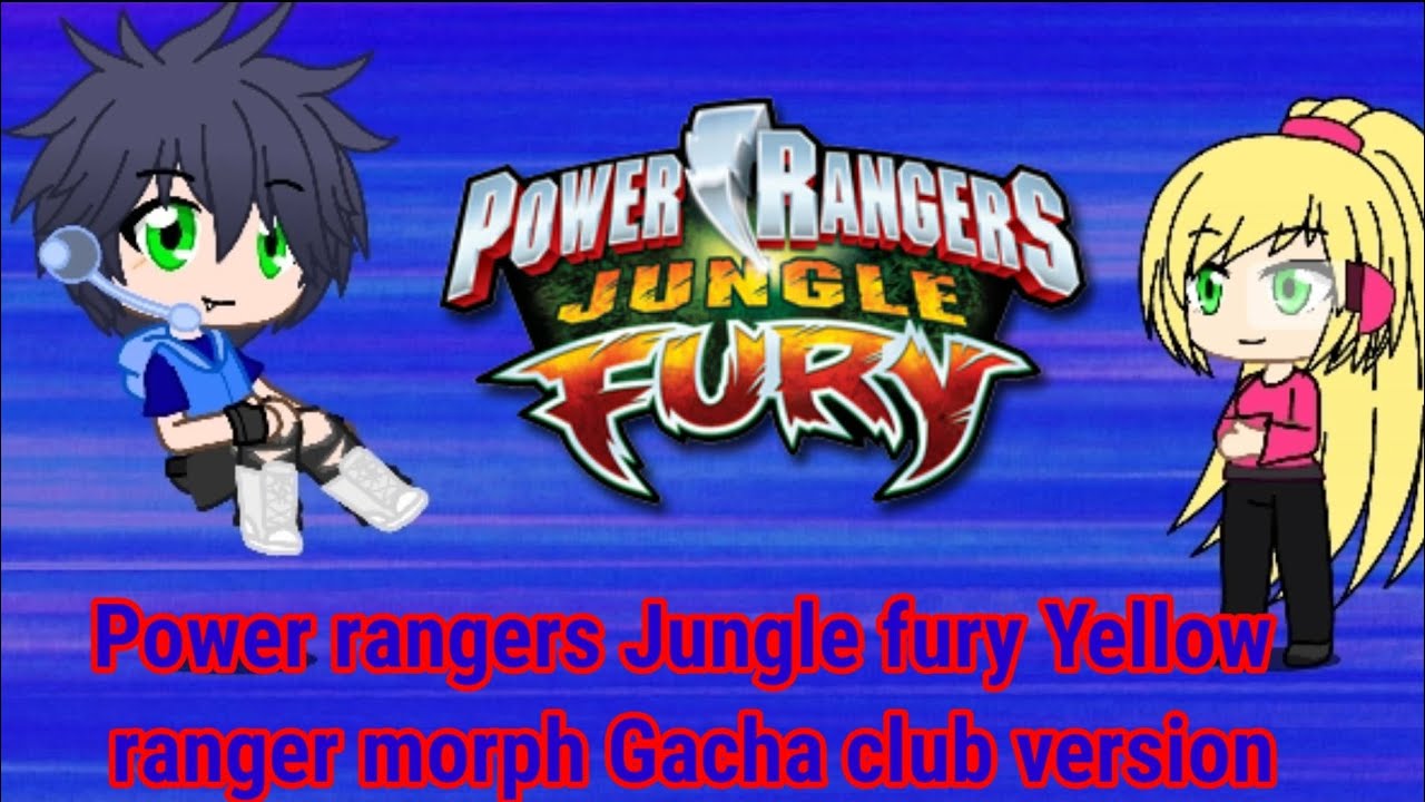 Power rangers Jungle fury Yellow ranger morph Gacha club version