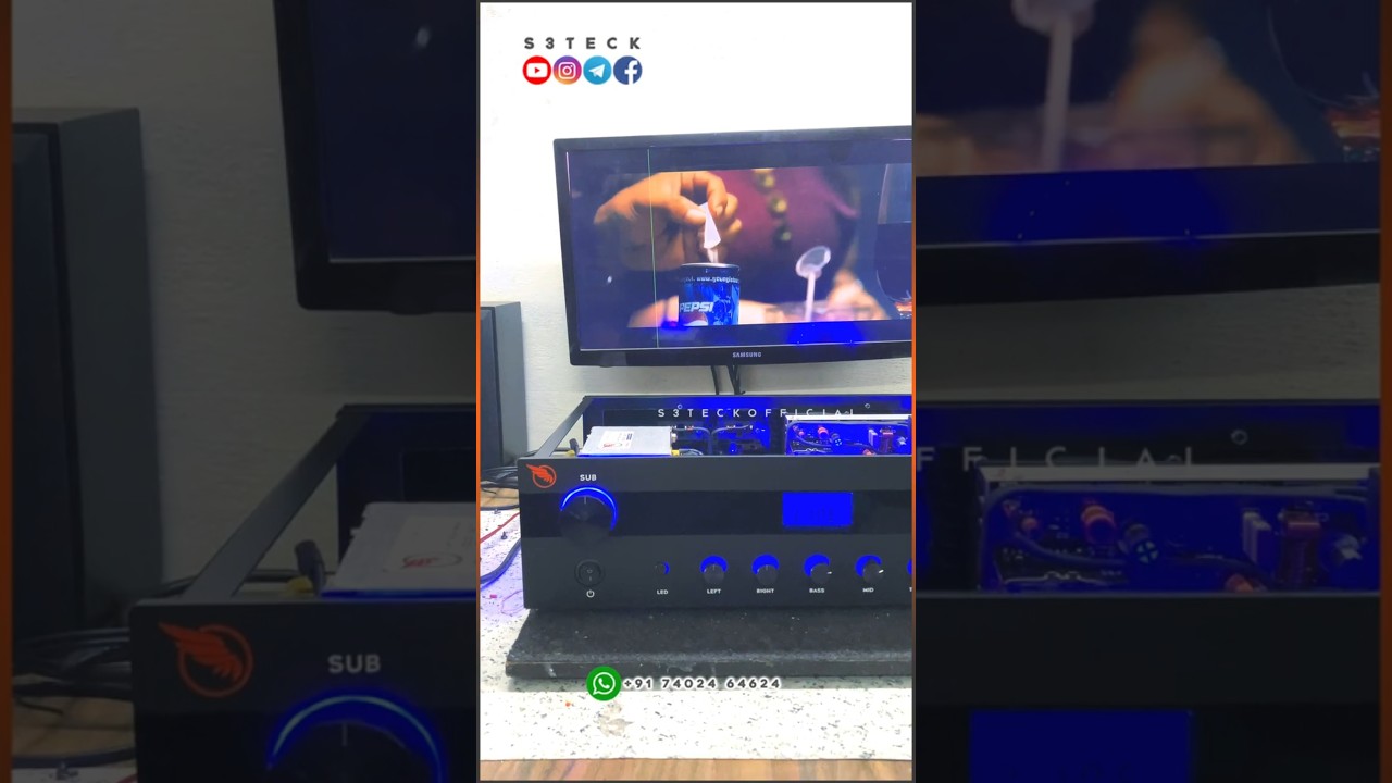 2.1 Amplifier Testing #s3teck #soundwings #ayan #subwoofer #trending #tamil #amplifier #harris